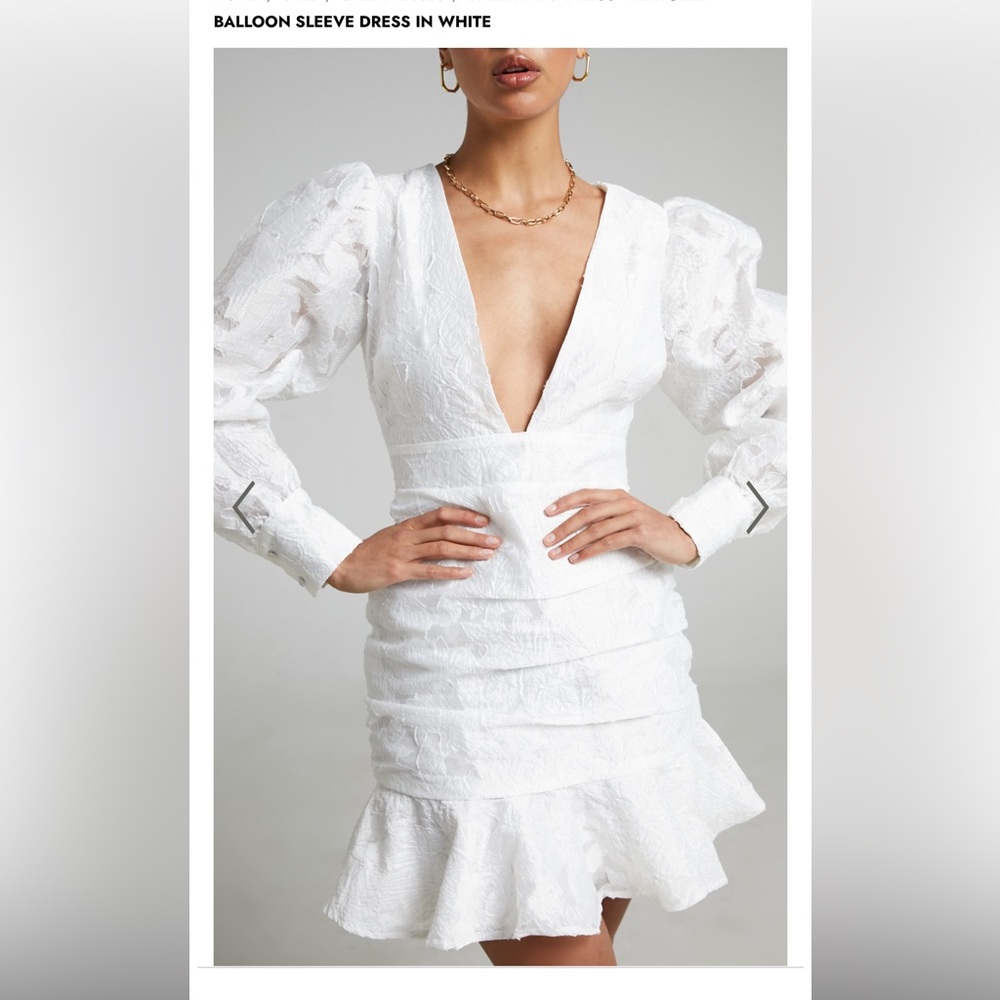 White showpo dress